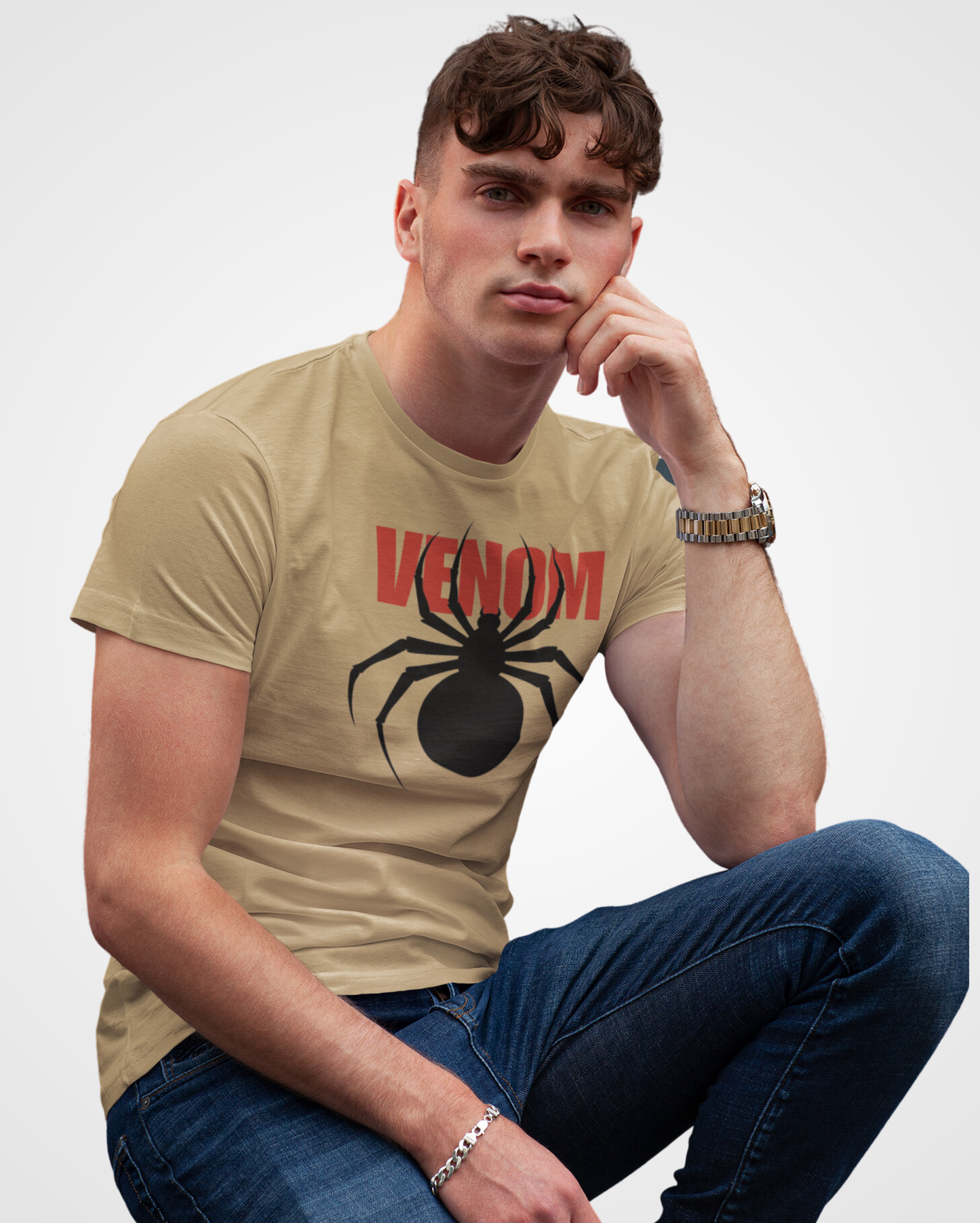 Men's Venom Spider Graphic Printed T-shirt - Lama Fashion