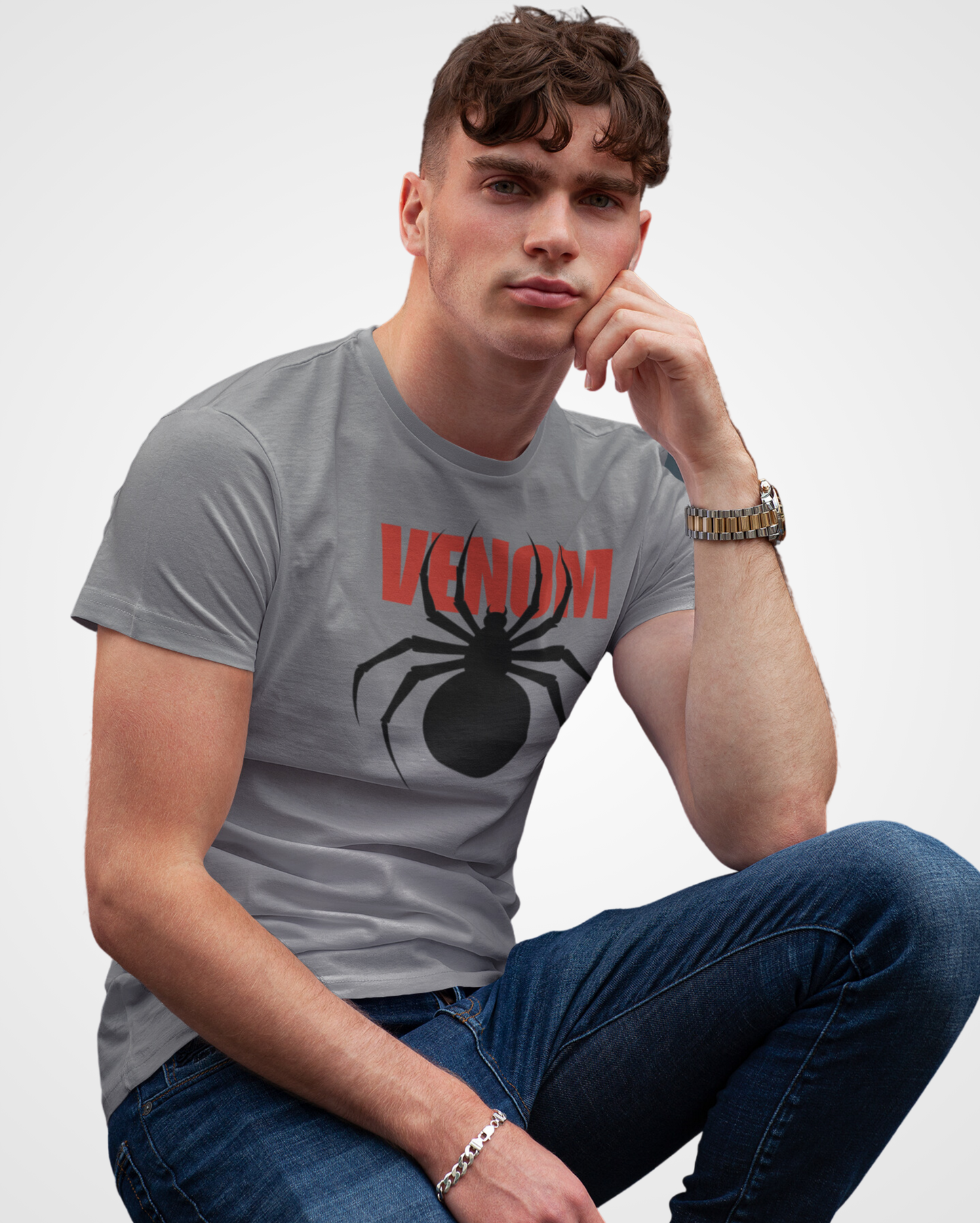 Men's Venom Spider Graphic Printed T-shirt - Lama Fashion