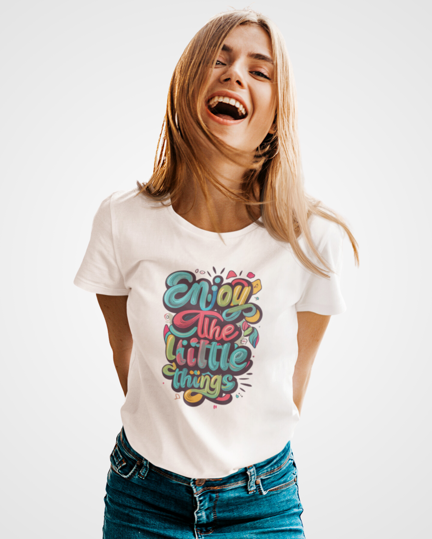Women Enjoy the little things Graphic Printed T-shirt - Lama Fashion