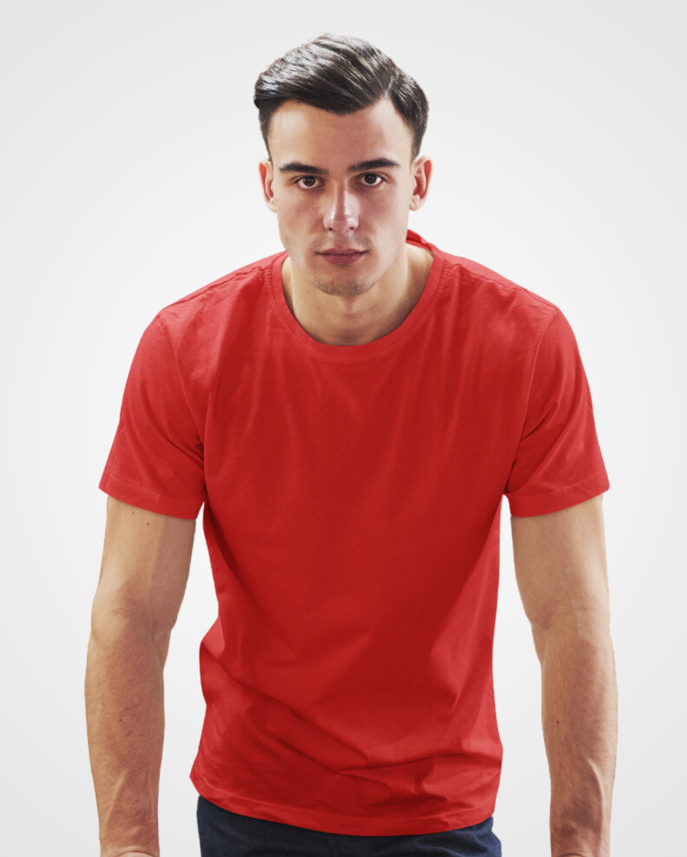 Men Plain Red T-Shirt
