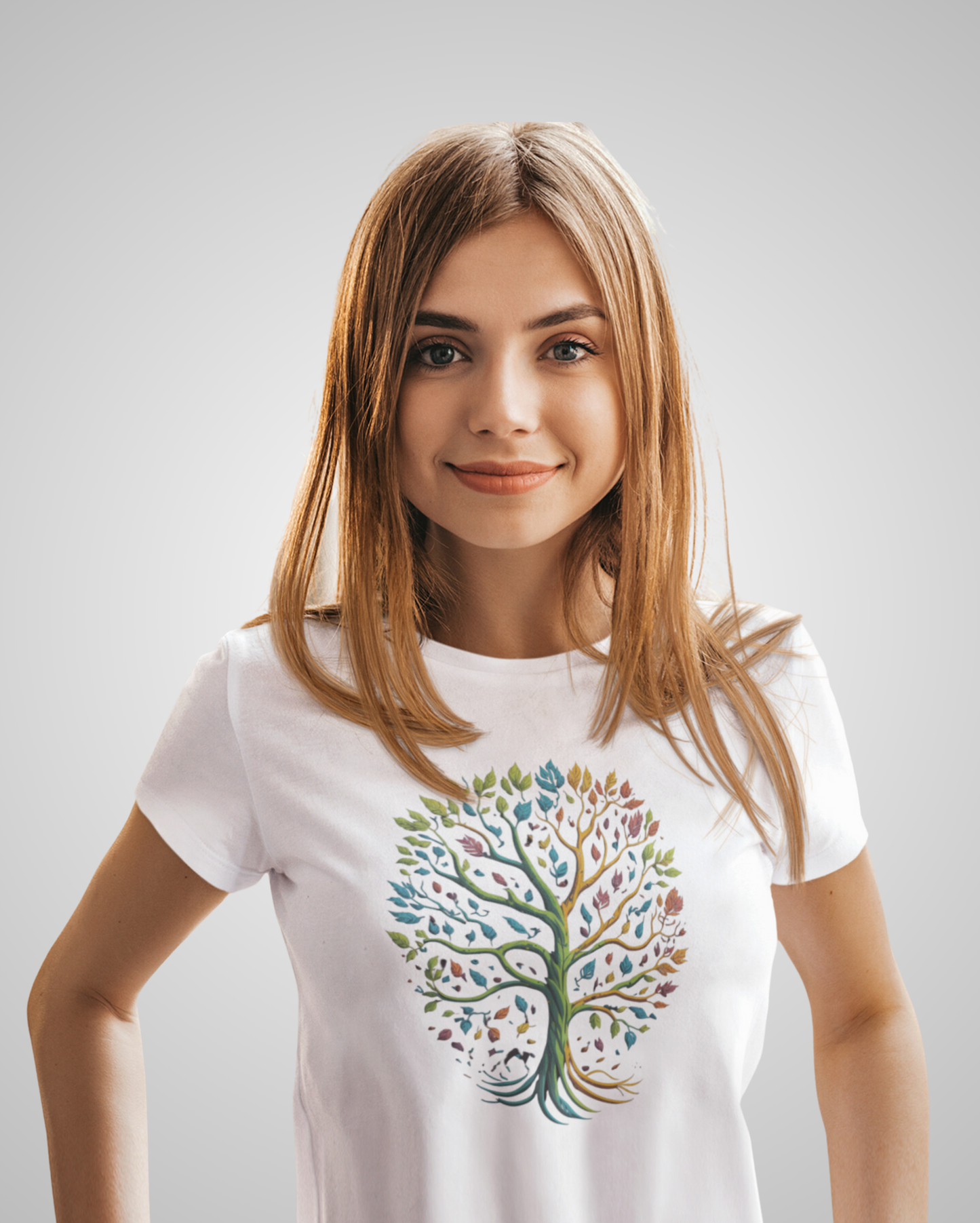 Women Tree Graphic Printed T-shirt - Lama Fashion