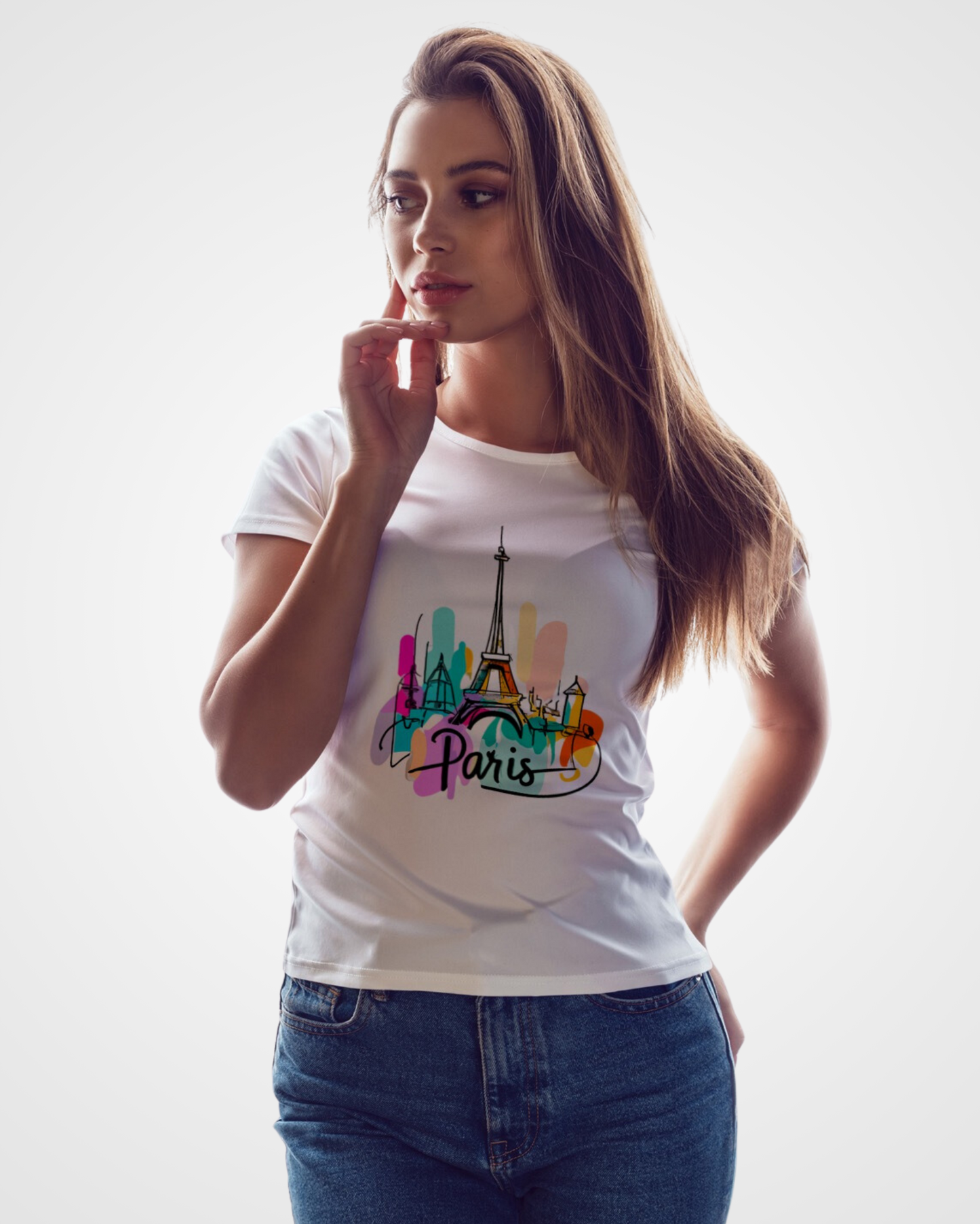 Women Paris Printed T-shirt - Lama Fashion