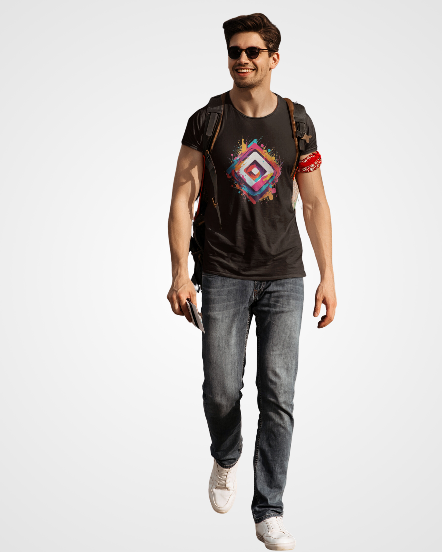 Men's SQ-Insta Printed T-shirt - Lama Fashion